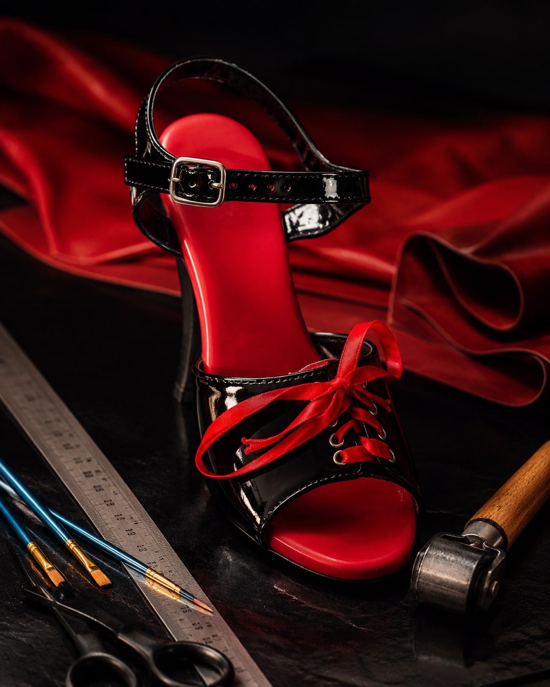 Professionelle Latex-Beschichtung für Schuh-Innensohlen bei geeigneten Schuhen