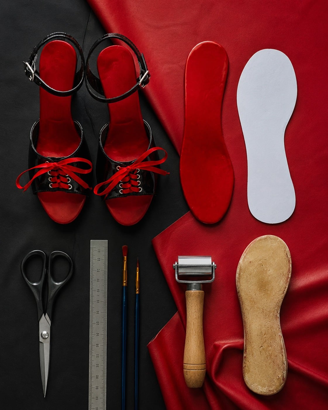 Geeignete Schuhe für eine Latex-Veredelung der Innensohle